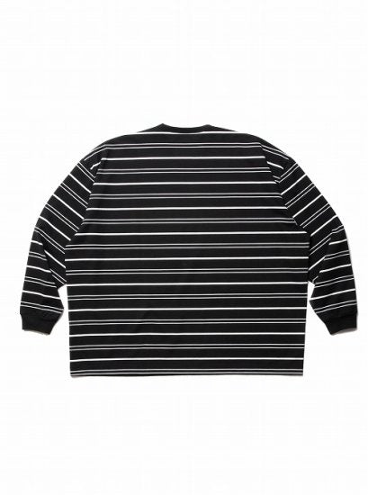 COOTIE PRODUCTIONS Supima Border Oversized L/S Tee